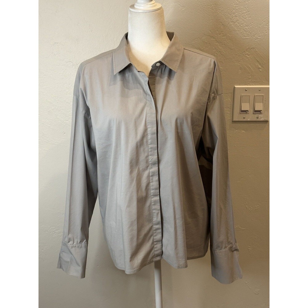 J Jill Casual Button Up Shirt Size Large AV1752